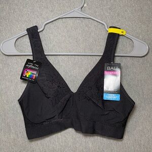 NWT Bali Women's Medium ComfortFlex Fit Wireless Bra DF3484 Grey